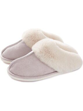 Women's Goat Fluffy Non Slip Slippers Memory Foam Warm Cozy Indoor House Shoes